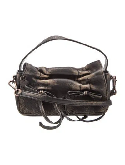 Pre-owned Acne Studios Leather Hobo In Black