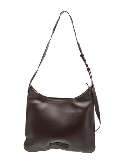 Pre-owned Acne Studios Leather Hobo In Gray
