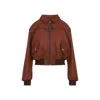 Acne Studios Loroma Leather Bomber Jacket
