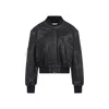 Acne Studios Vintage Leather Cropped Bomber Jacket