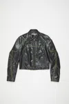 Acne Studios Logo-embroidered Jacket In Anthracite Grey