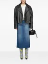 Acne Studios Black Padded Leather Jacket In Black