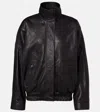 Acne Studios Leather Jacket In Black