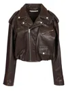 Acne Studios Leather Jacket Jackets Brown