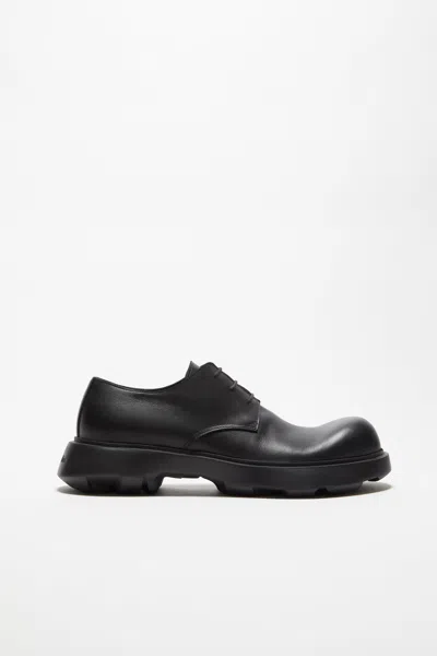Acne Studios Leather Lace-up Shoes In Black