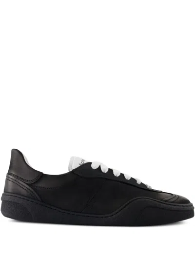 Acne Studios Leather Lace-up Sneakers In Multi