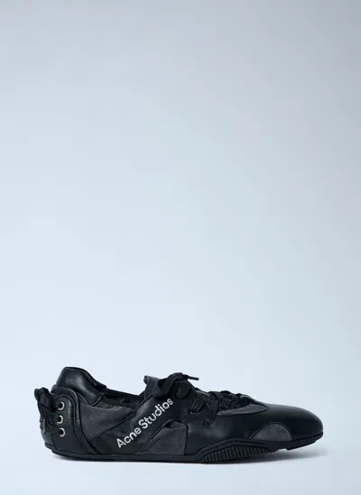 ACNE STUDIOS LEATHER LACE-UP SNEAKERS