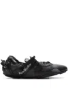 Acne Studios Men Leather Lace-up Sneakers In Black