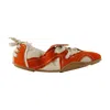 Acne Studios Leather Lambskin Sneaker In Orange