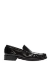 Acne Studios Leather Loafers Black In Black