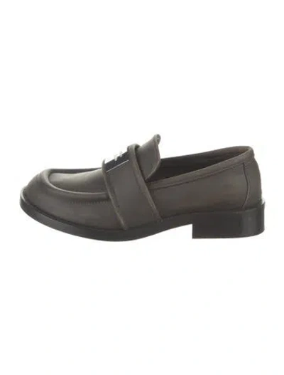 Pre-owned Acne Studios Leather Loafers In Black