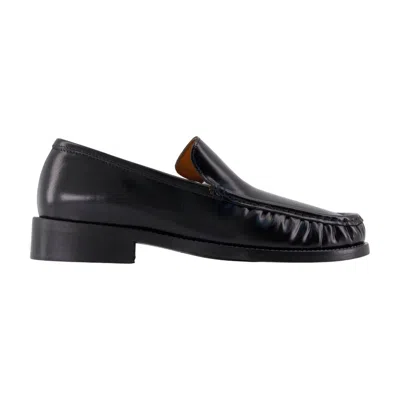 Acne Studios Leather Loafers In Black