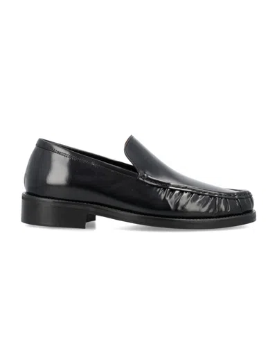 Acne Studios Leather Loafers In White