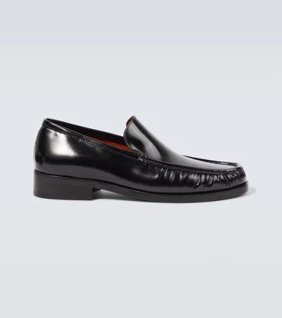 Acne Studios Moc Toe Calfskin Loafer In Black