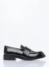 Acne Studios Leather Loafers Black In Black