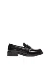 Acne Studios Leather Loafers In Black