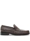 Acne Studios Round-toe Loafers In Brown