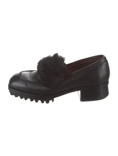 Pre-owned Acne Studios Leather Loafers In Brown