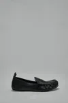 Acne Studios Leather Loafers With Saddle Strap In Black