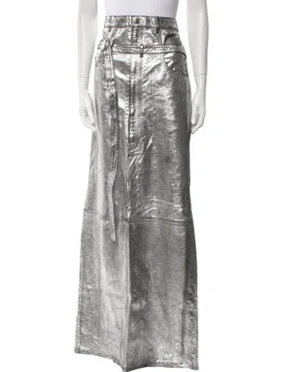 Pre-owned Acne Studios Leather Long Skirt