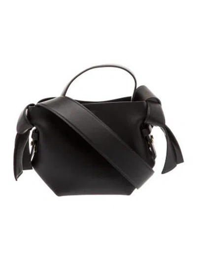 Pre-owned Acne Studios Leather Messenger Bag In Black