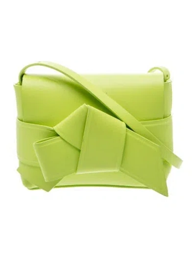 Pre-owned Acne Studios Leather Messenger Bag In Green
