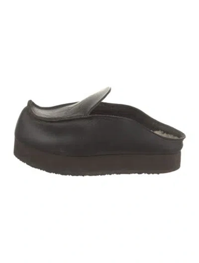 Pre-owned Acne Studios Leather Mules In Black