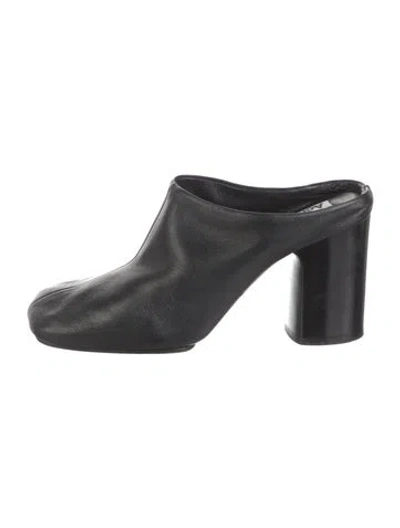 Pre-owned Acne Studios Leather Mules In Black