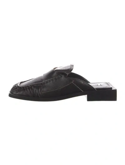 Pre-owned Acne Studios Leather Mules In Black