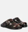 Acne Studios Round Toe Mules In Brown