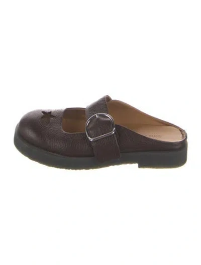Pre-owned Acne Studios Leather Mules In Brown