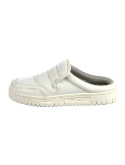 Pre-owned Acne Studios Leather Mules In White