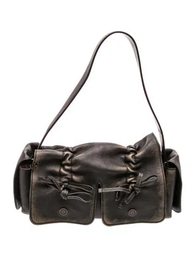 Pre-owned Acne Studios Leather Multipocket In Black