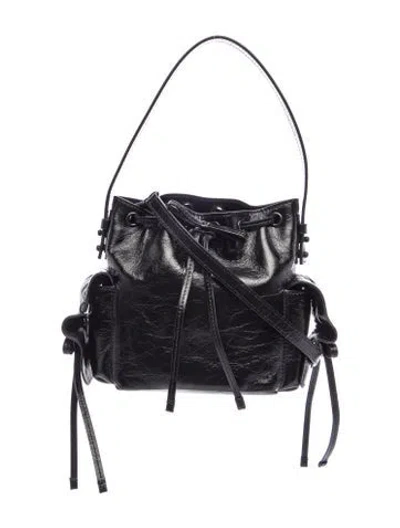 Pre-owned Acne Studios Leather Multipocket Mini In Black