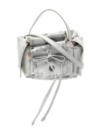 Pre-owned Acne Studios Leather Multipocket Mini In Gray