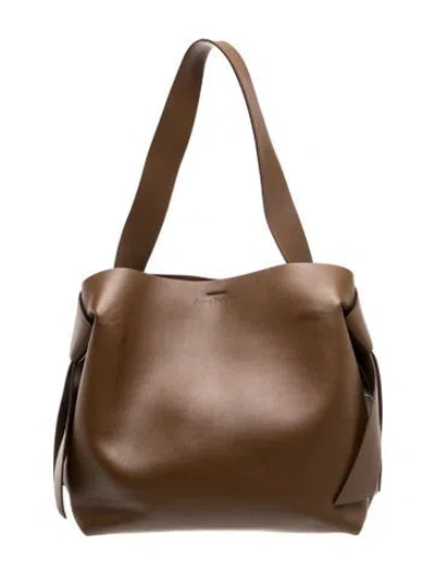 Pre-owned Acne Studios Leather Musubi Medium In Brown