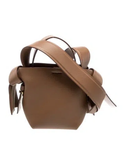 Pre-owned Acne Studios Leather Musubi Micro In Brown