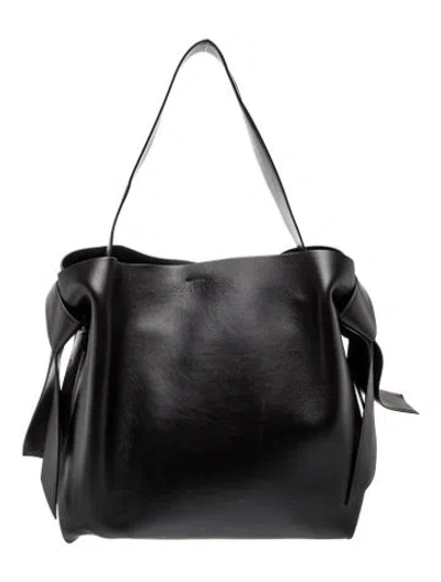 Pre-owned Acne Studios Leather Musubi Midi In Black