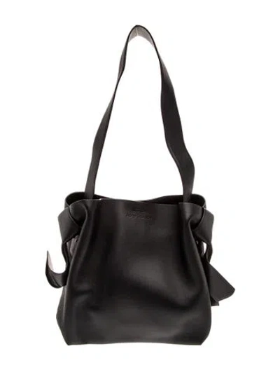 Pre-owned Acne Studios Leather Musubi Midi Mini In Black