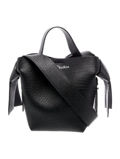 Pre-owned Acne Studios Leather Musubi Mini In Black