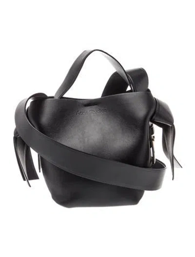 Pre-owned Acne Studios Leather Musubi Mini In Black