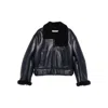 Acne Studios Leather Outerwears In Blue