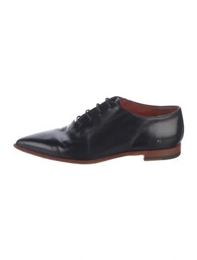 Pre-owned Acne Studios Leather Oxfords In Black