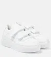 Acne Studios Touch-strap Platform Sneakers In Optic White/opt