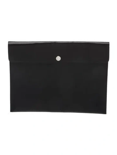 Pre-owned Acne Studios Leather Portfolio In Black