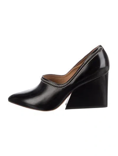 Pre-owned Acne Studios Leather Pumps In Black