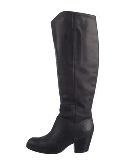 Pre-owned Acne Studios Leather Riding Boots In Black