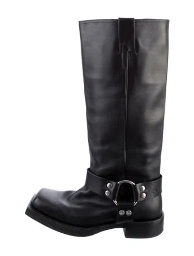 Pre-owned Acne Studios Leather Riding Boots In Black