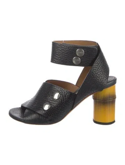 Pre-owned Acne Studios Leather Sandals In Black