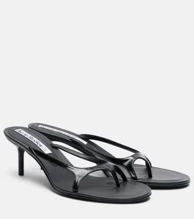 Acne Studios Leather Sandals In Black